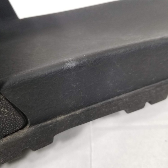 Mens Gucci Green Red Web Signature Stripe Slide Sandal Black Rubber Size 11 - Picture 9 of 16